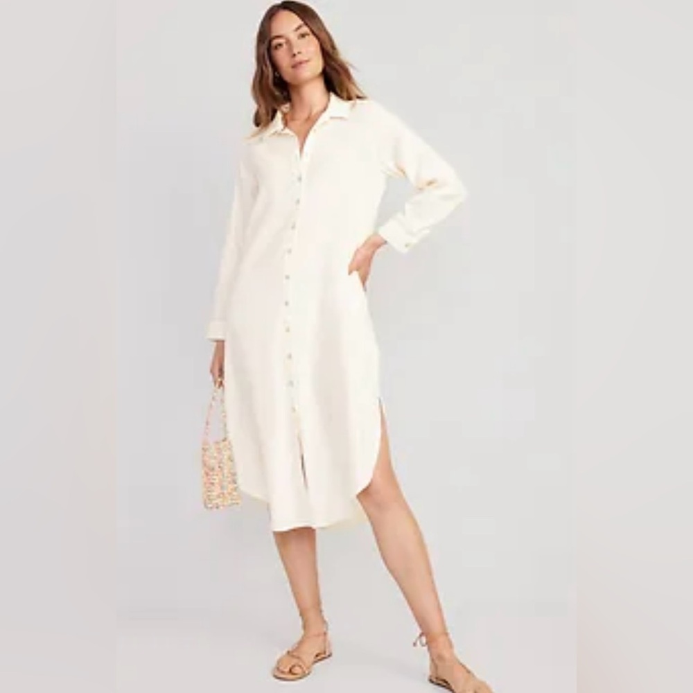 Old Navy Long-Sleeve Shirt Dress